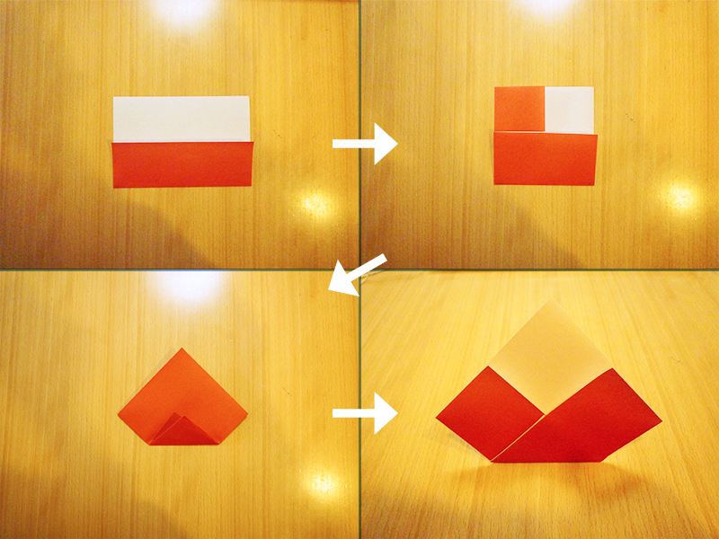 折り紙おひなさまの作り方